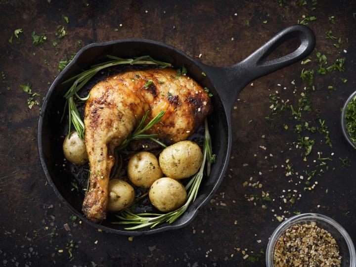 Kyllingelår med kartofler