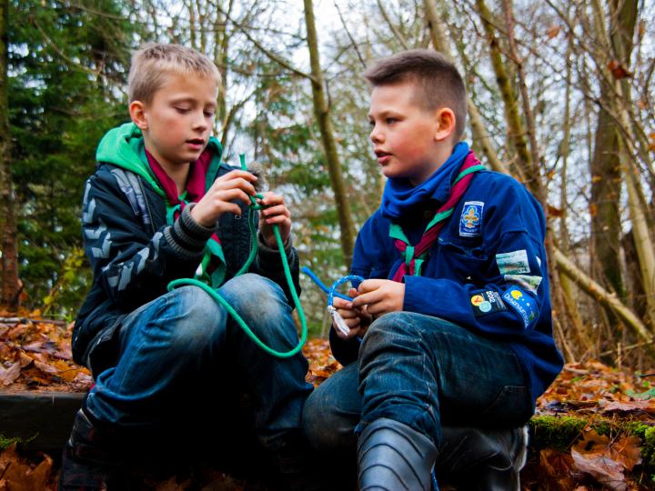 Spejdere der binder knob