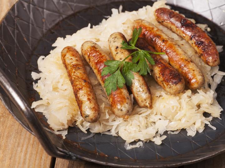 Sauerkraut med pølser 