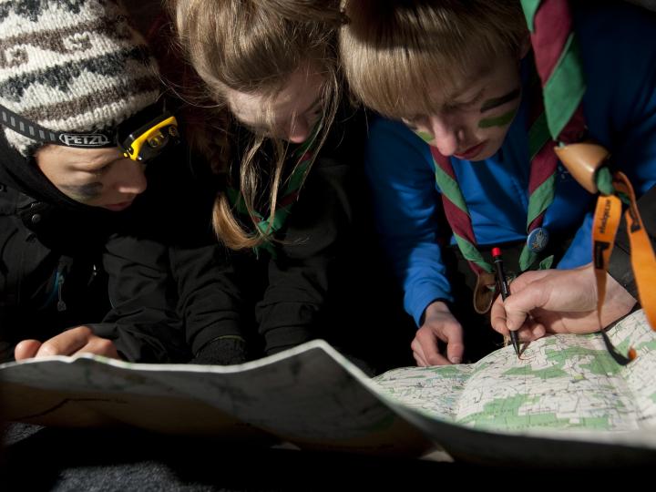 Orienteringsløb på spejdergrunden